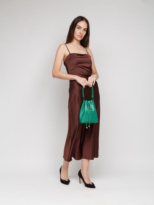 Giulia Monti Bucket Bag Klassisches Grün - Image 5