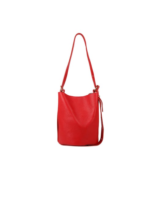 Giulia Monti Bucket Bag Klassisch Rot - Image 1