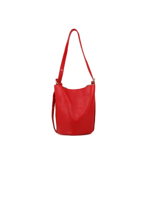 Giulia Monti Bucket Bag Klassisch Rot - Image 3