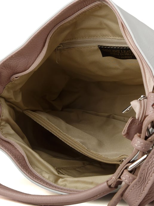 Giulia Monti Bucket Bag Grau Nude - Image 4