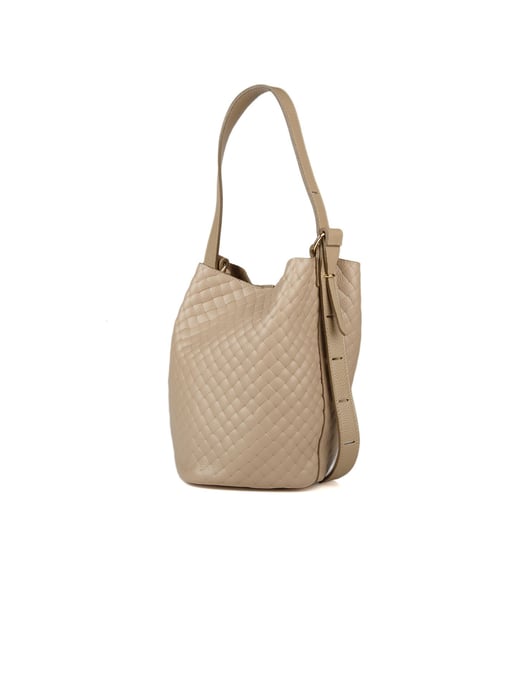 Giulia Monti Bucket Bag Grau Beige - Image 2