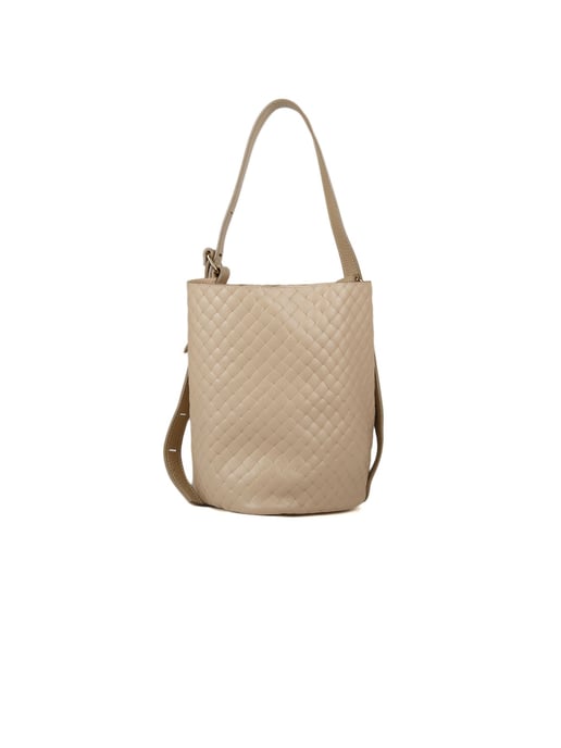Giulia Monti Bucket Bag Grau Beige - Image 3