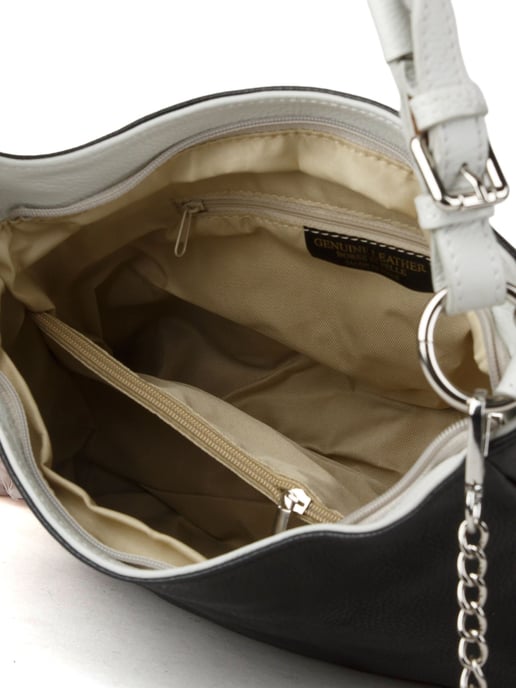 Giulia Monti Bucket Bag Schwarz Grau - Image 4