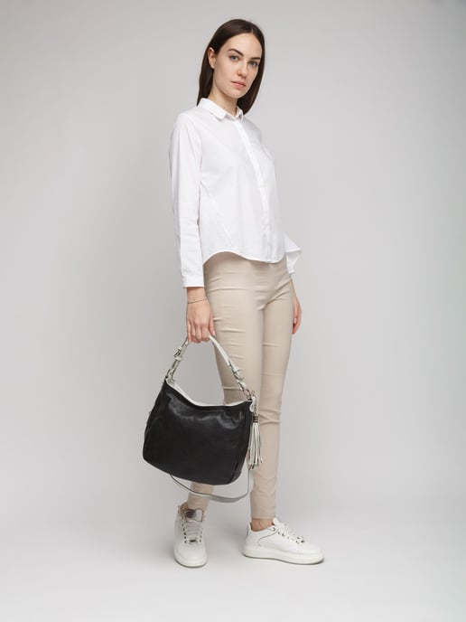 Giulia Monti Bucket Bag Schwarz Grau - Image 5