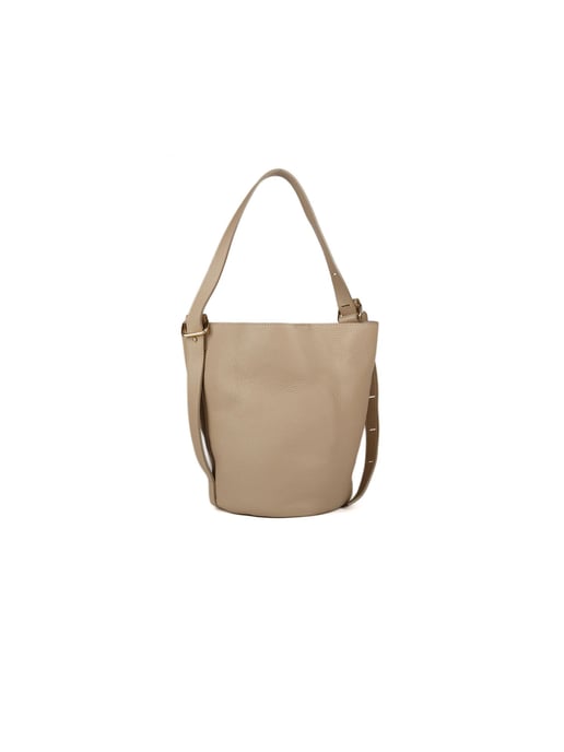 Giulia Monti Bucket Bag Grau Beige - Image 1