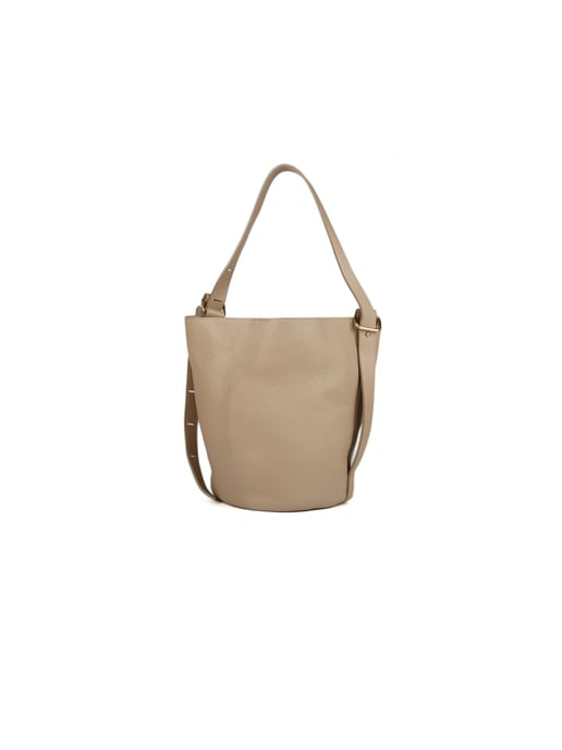Giulia Monti Bucket Bag Grau Beige - Image 3