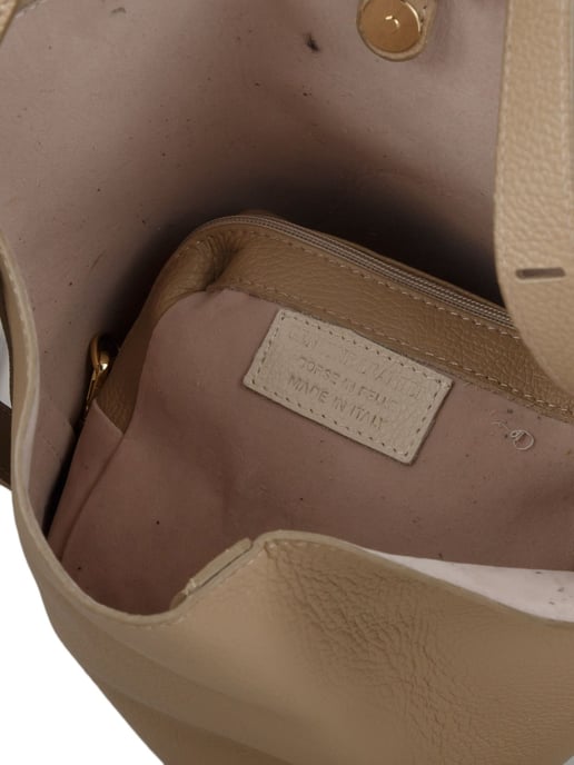 Giulia Monti Bucket Bag Grau Beige - Image 4