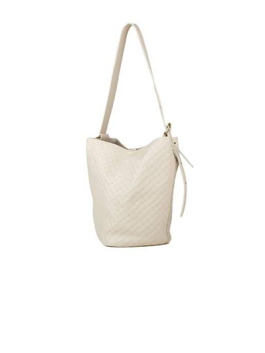 Giulia Monti Bucket Bag Helles Beige - Image 2