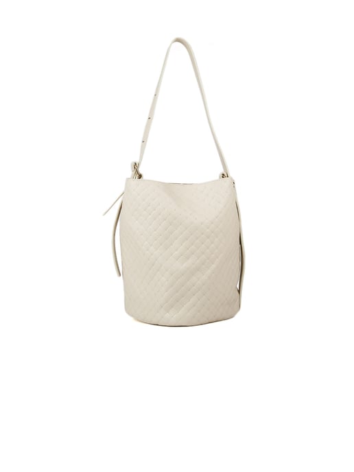 Giulia Monti Bucket Bag Helles Beige - Image 3