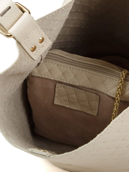 Giulia Monti Bucket Bag Helles Beige - Image 4