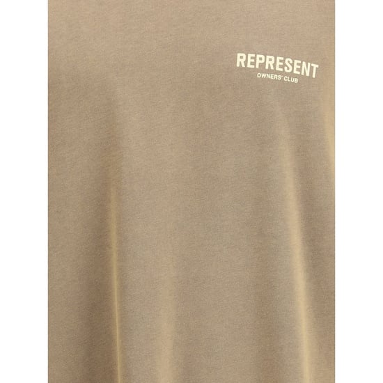 Represent Braunes Baumwoll-T-Shirt - Image 3