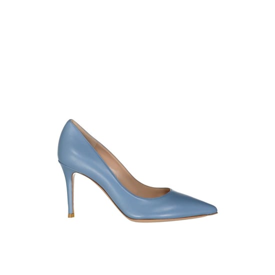 Gianvito Rossi Blaue Leder Pumps mit hohem Absatz - Image 1