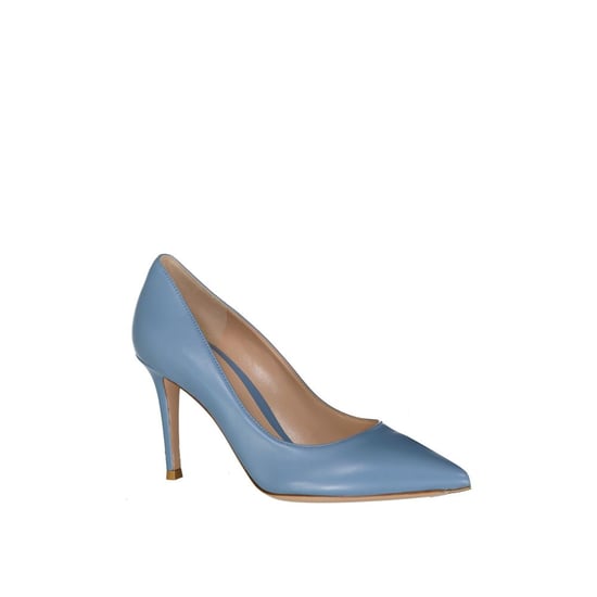 Gianvito Rossi Blaue Leder Pumps mit hohem Absatz - Image 2