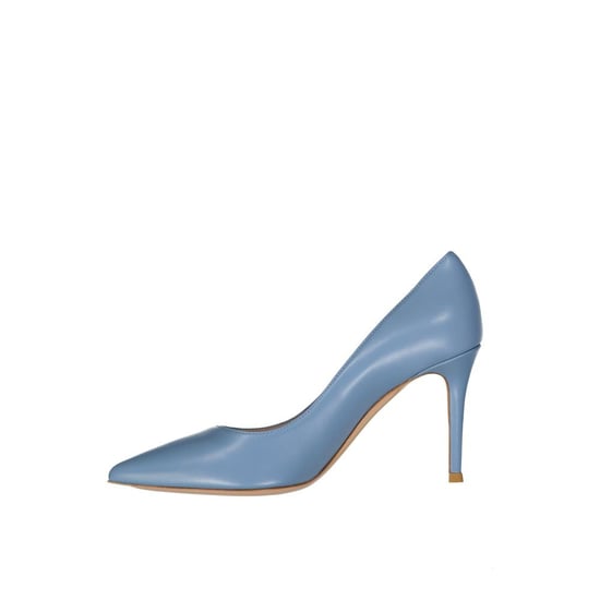 Gianvito Rossi Blaue Leder Pumps mit hohem Absatz - Image 3