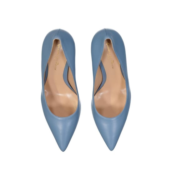 Gianvito Rossi Blaue Leder Pumps mit hohem Absatz - Image 4
