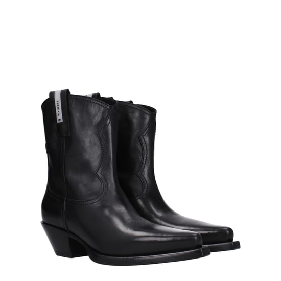 Premiata Schwarze Leder Stiefeletten - Image 2