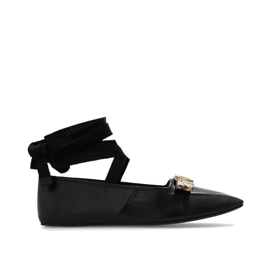 Gucci schwarze Kalbsleder Ballerinas - Image 1