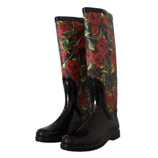 Dolce & Gabbana Schwarze Polyvinyl-Regenschuhe - Image 2