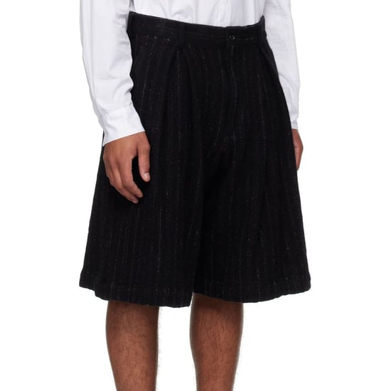 Comme Des Garçons Schwarze Nylonhaarschuhe Knielang - Image 2