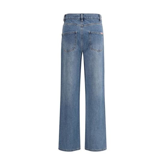 Self-Portrait Blaue Baumwoll-Jeans mit geradem Bein - Image 2
