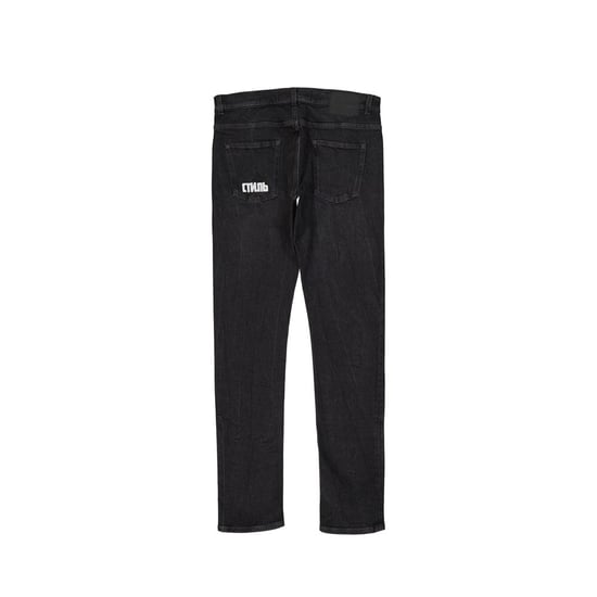 Heron Preston Schwarze Baumwoll-Slim-Fit-Jeans - Image 2