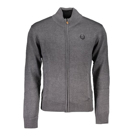 Gianmarco Venturi Grigio Baumwoll Herren Cardigan - Image 1