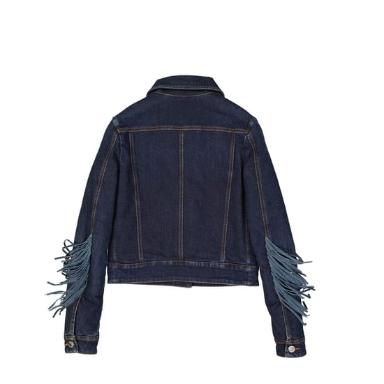Frankie Morello Blaue Baumwoll-Denimjacke - Image 2