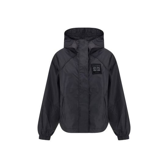 Ganni Schwarze Nylon Shell-Jacke - Image 1