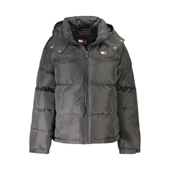 Tommy Hilfiger Schwarze Polyester Damenjacke mit abnehmbarer Kapuze - Image 1