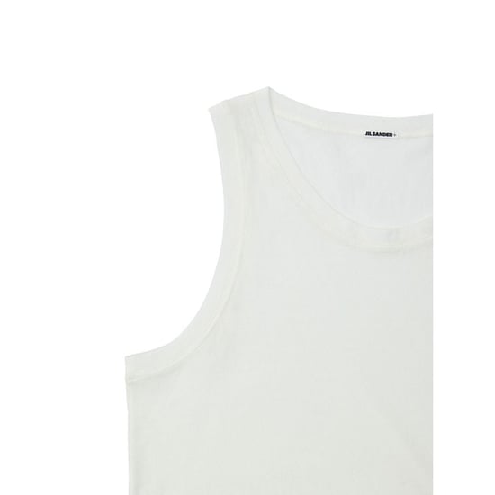 Jil Sander Weiße Baumwollärmelose Jacke - Image 3