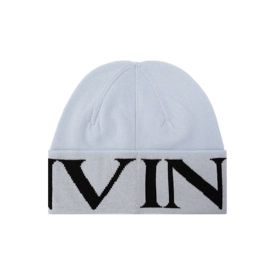 Lanvin Blaue Virgin-Wool-Mütze - Image 2