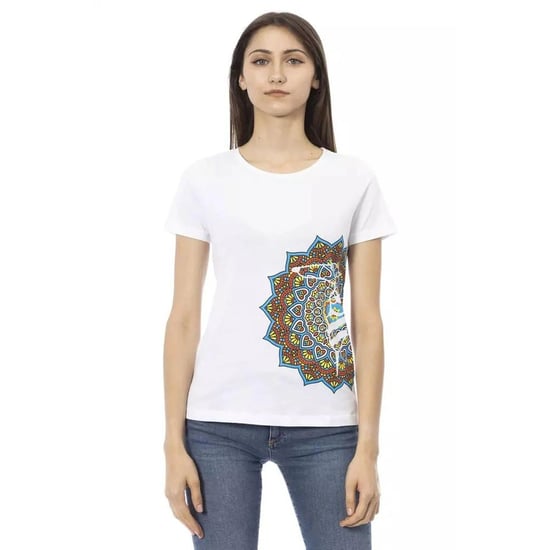 Trussardi Action Weiße Baumwoll-Ärmellose Tops - Image 1