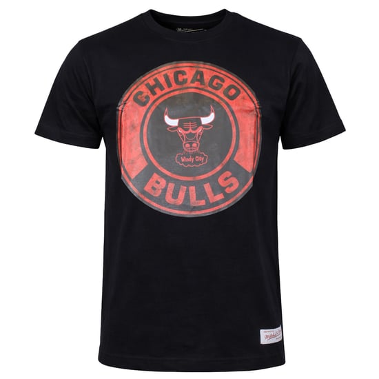 Mitchell & Ness NBA Chicago Bulls Tonal Floral Herren Schwarz T-Shirt - Image 1