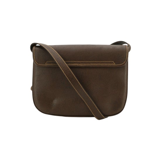Gucci Vintage Leder-Umhängetasche mit GG-Logo - Image 3