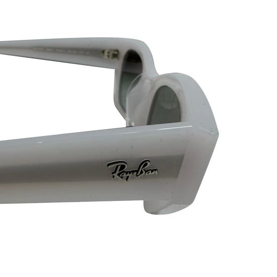 Ray-Ban Zena Katzenaugen-Sonnenbrille aus weißem Acetat - Image 3