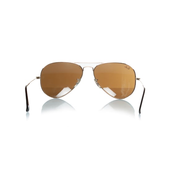Ray-Ban Aviator-Sonnenbrille in Gold und Braun - Image 4
