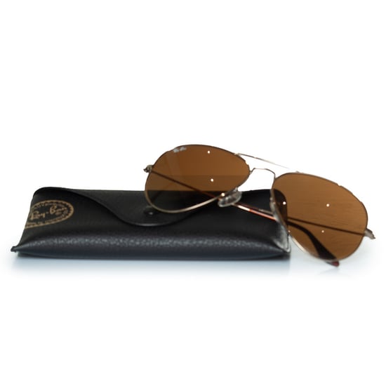 Ray-Ban Aviator-Sonnenbrille in Gold und Braun - Image 6