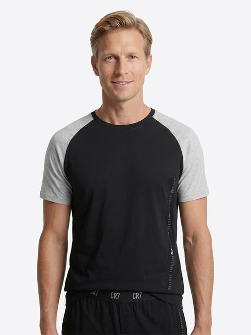 CR7 Cristiano Ronaldo Herren Pyjama Men BASIC Schlafanzug, Pyjama Set, Nachtwäsche - Image 4