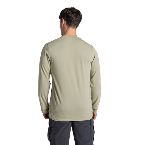 Craghoppers - "Abel" T-Shirt für Herren Langärmlig (Lorbeer-Grün) - Image 2