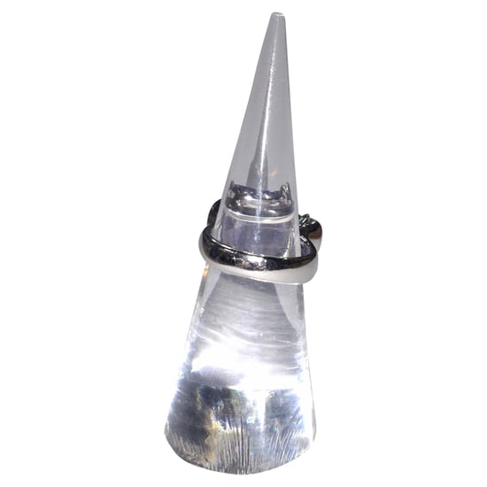 Swarovski Kristall verziertes Ring in lila Rhodium-Metall - Image 3