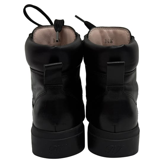 Roger Vivier Walky Viv' Kristallverzierte Stiefeletten aus schwarzem Leder - Image 3