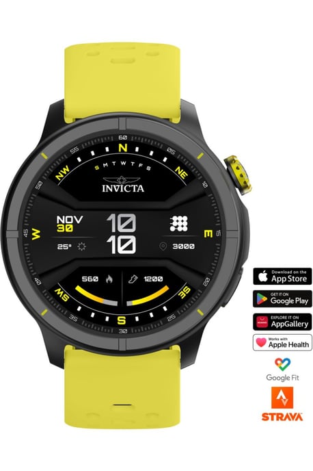 Invicta I-Tech - 2 Pro ITECH-006 Herren Uhr - Smartwatch Bewegung - Edelstahl mit schwarzem Zifferblatt - 46 mm - Image 1