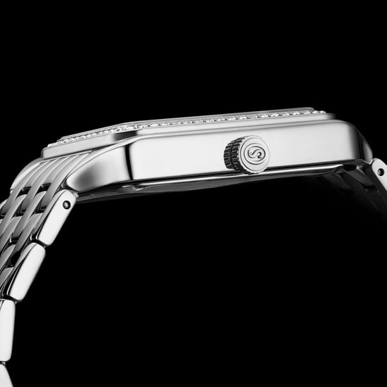 Montre Stührling Lustra 4061 rectangulaire à quartz avec cristaux, 32 mm - Image 2