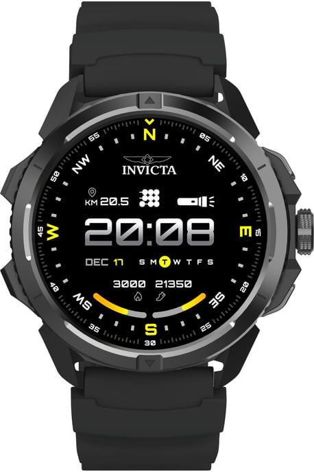 Invicta I-Tech ITECH-009 Herren Uhr - Smartwatch Bewegung - Edelstahl mit schwarzem Zifferblatt - 47 mm - Image 2