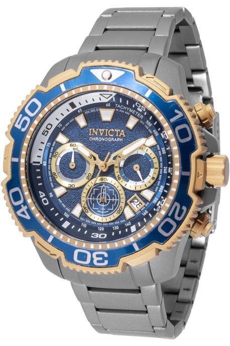 Invicta TI-22 49496 Herrenarmbanduhr - Quarzwerk - Titan mit Blauem Zifferblatt - 48 mm - Image 1