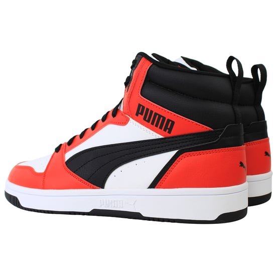 Puma Rebound v6 Herren Weiß/Rot Sneakers - Image 3