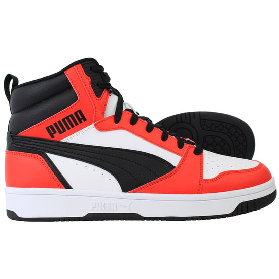 Puma Rebound v6 Herren Weiß/Rot Sneakers - Image 4