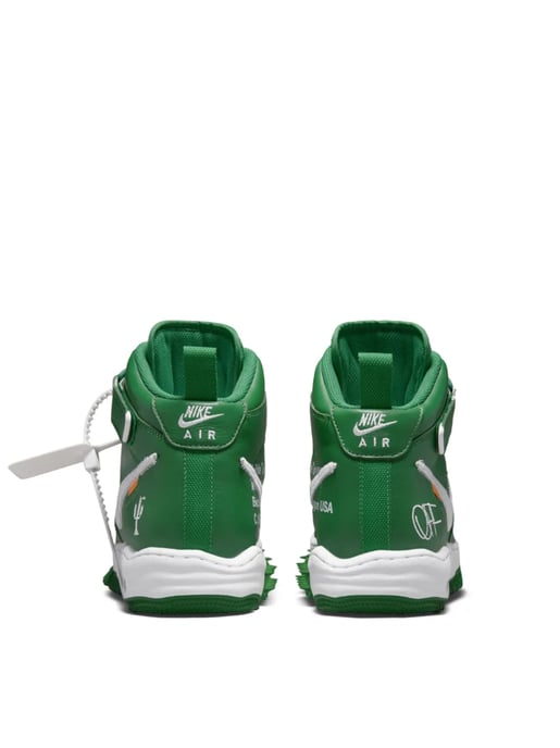 Off-White x Nike Air Force 1 Mid SP LTHR Sneakers - Image 3