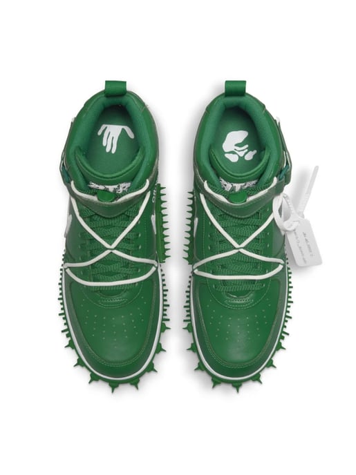 Off-White x Nike Air Force 1 Mid SP LTHR Sneakers - Image 4