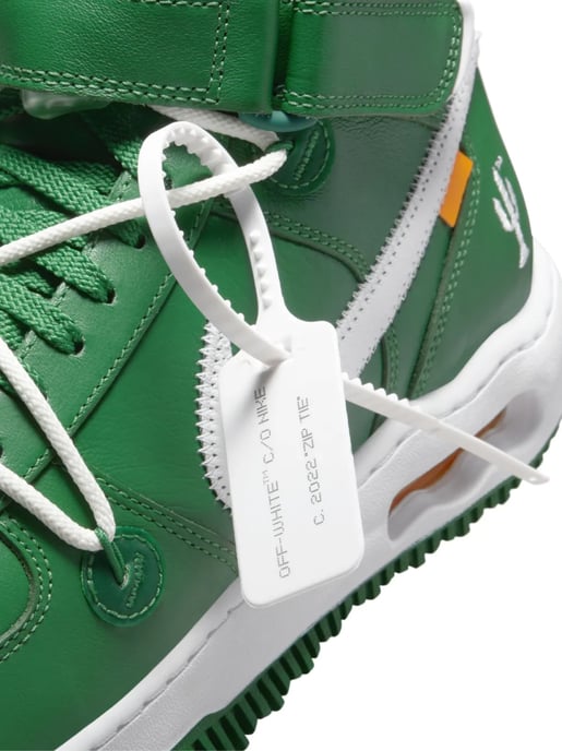 Off-White x Nike Air Force 1 Mid SP LTHR Sneakers - Image 5